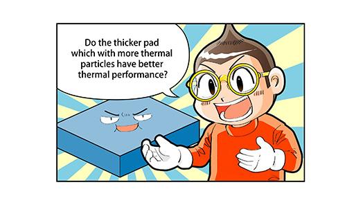Thermal particles have better thermal performance